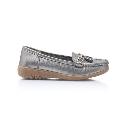 Cruise Wide Fit Women's Leather Flat Slip On Loafer