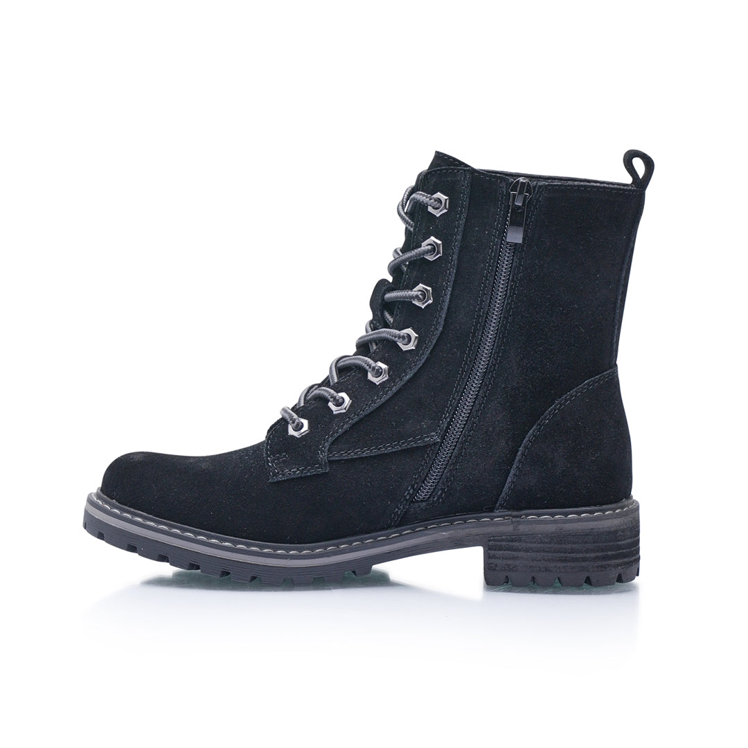 Ladies wide fit leather ankle boots best sale