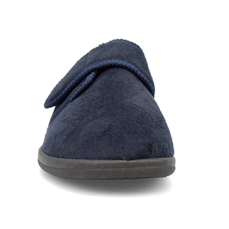 Mens wide hot sale velcro slippers