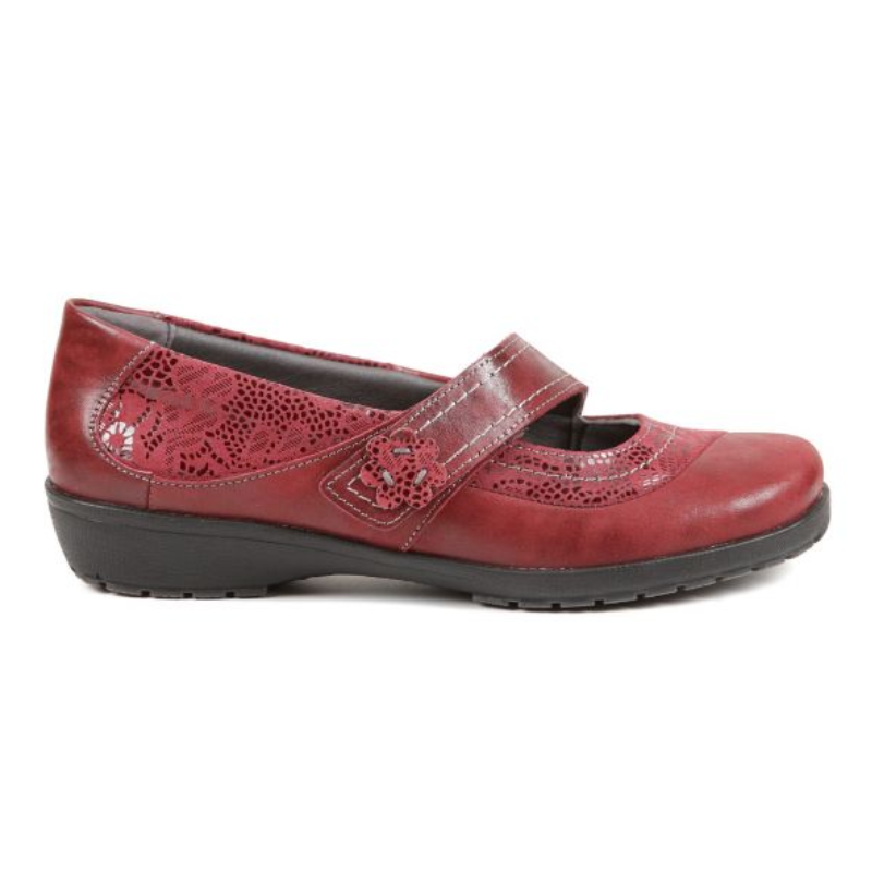 Wide fit red hot sale mary jane shoes